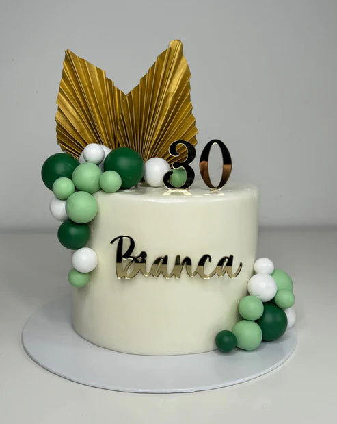 Green Pop Celebration Number - Dummy Cake