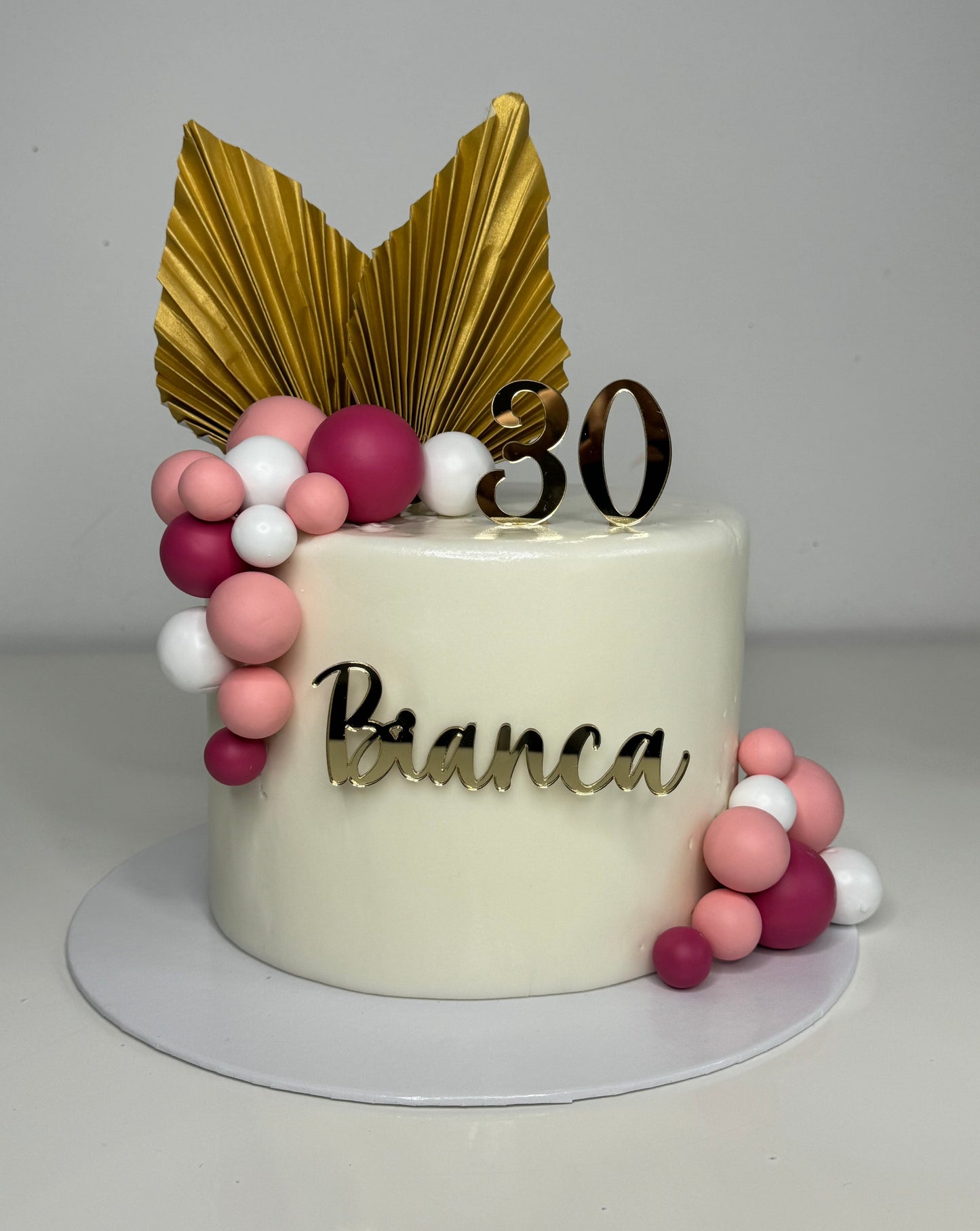 Pink Pop Celebration Number - Dummy Cake