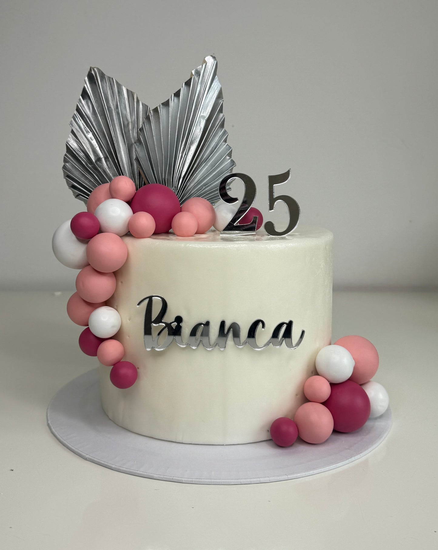 Pink Pop Celebration Number - Dummy Cake