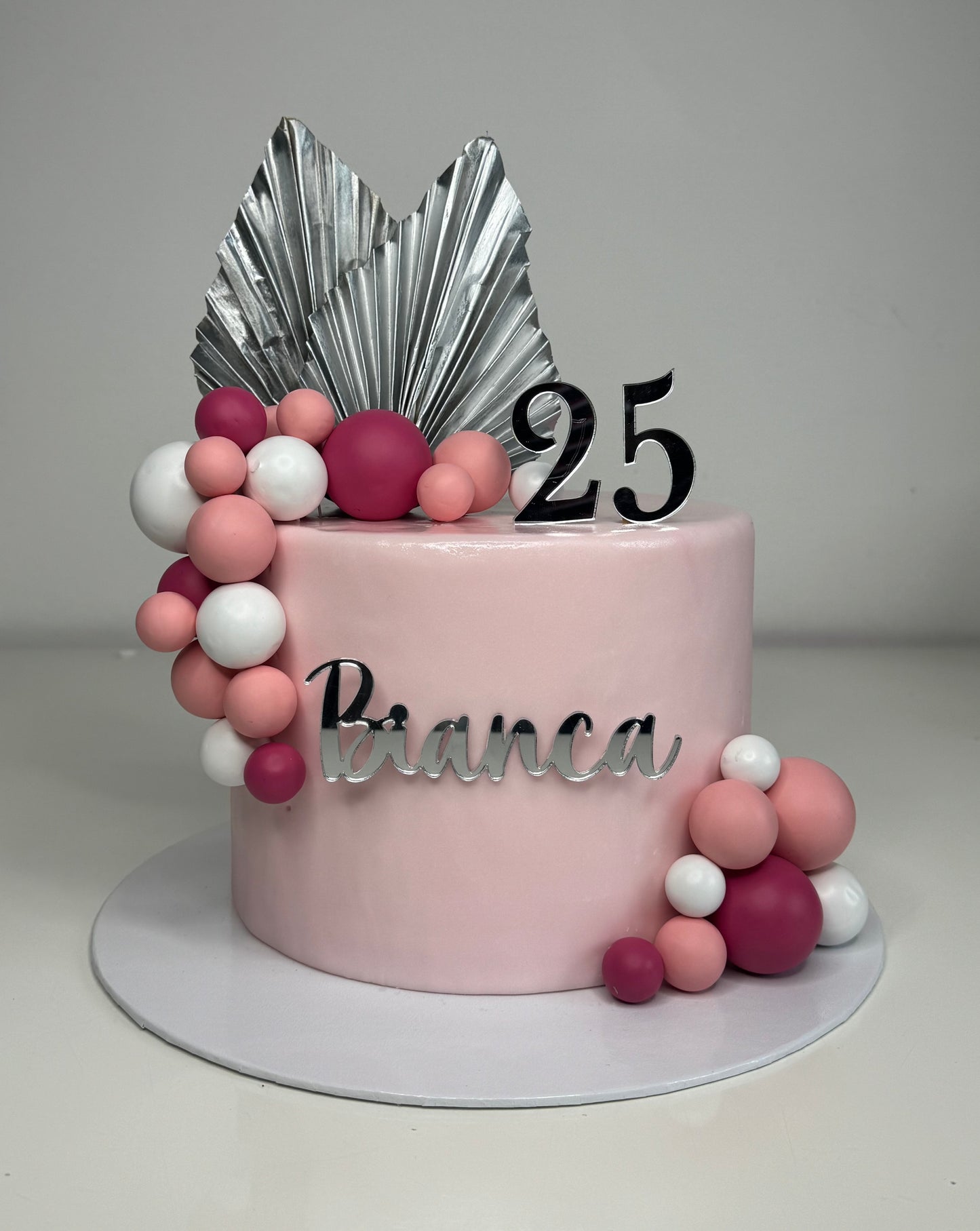 Pink Pop Celebration Number - Dummy Cake